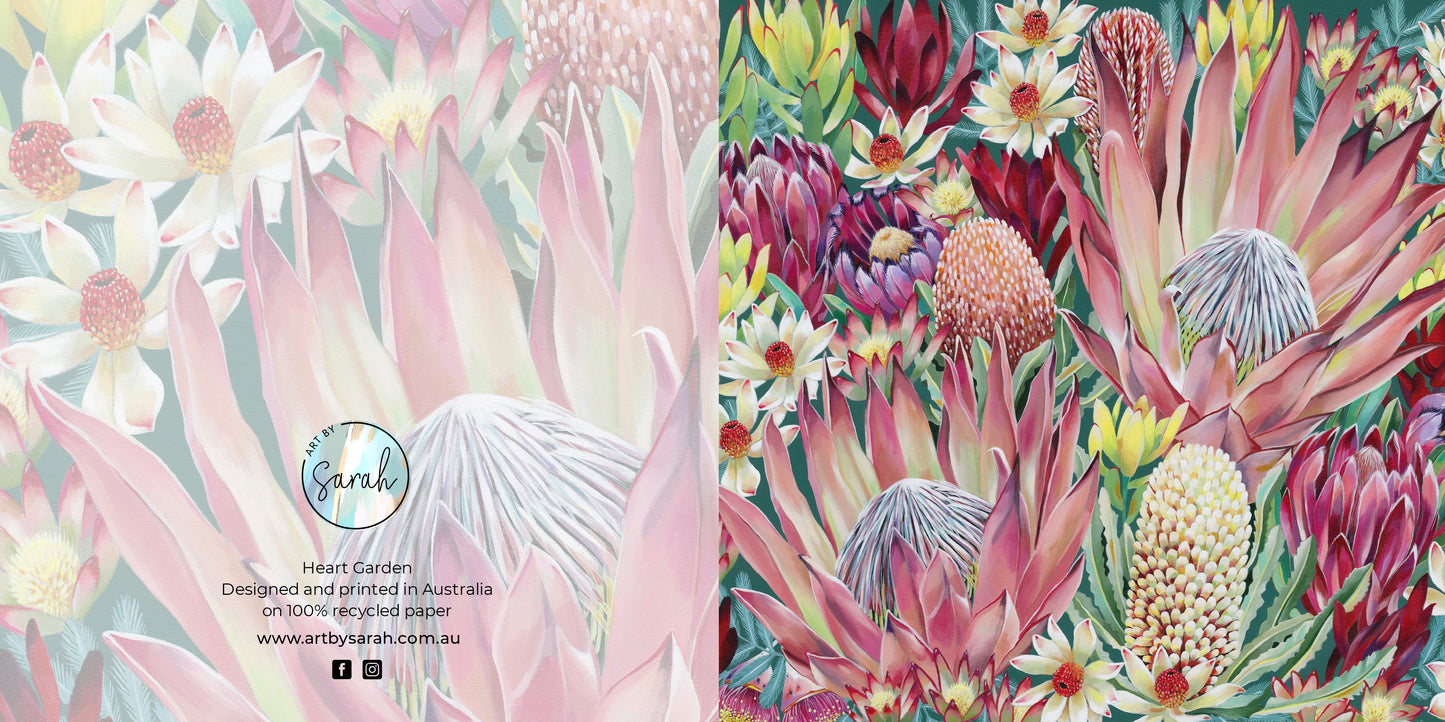 Heart Garden Greeting Card (Square)