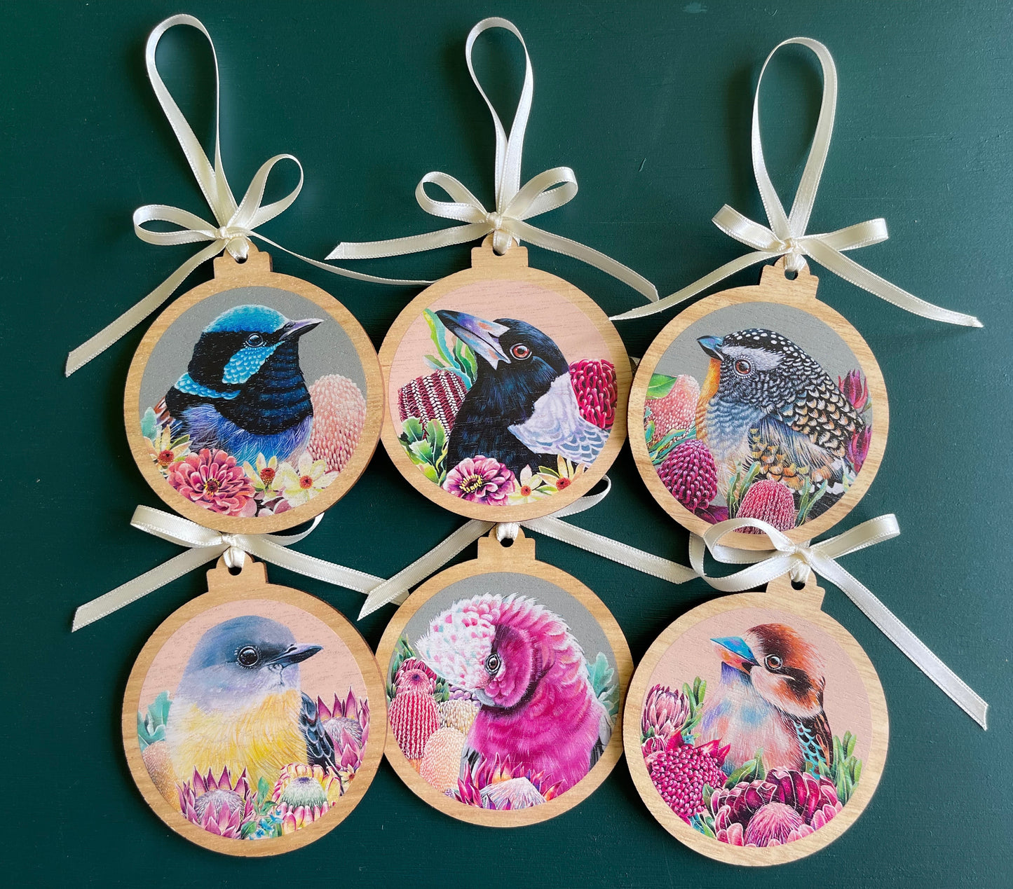 Set of 6 Hanging Ornaments