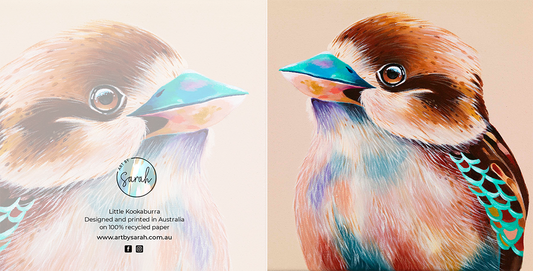 Little Kookaburra Greeting Card (Square)