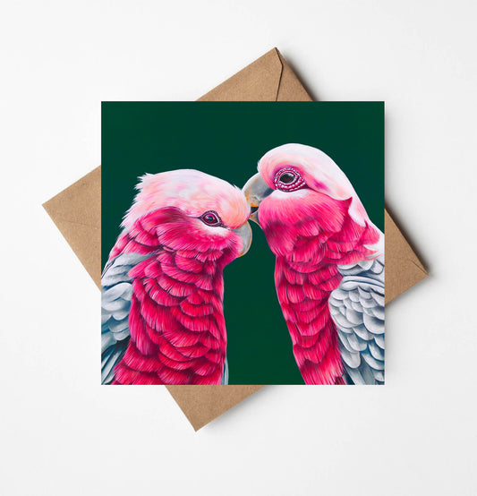 Little lovers Lilly & Liam Greeting Card (Square)