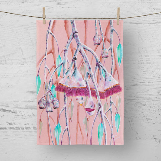 'Silver Tranquility' - Tea Towel