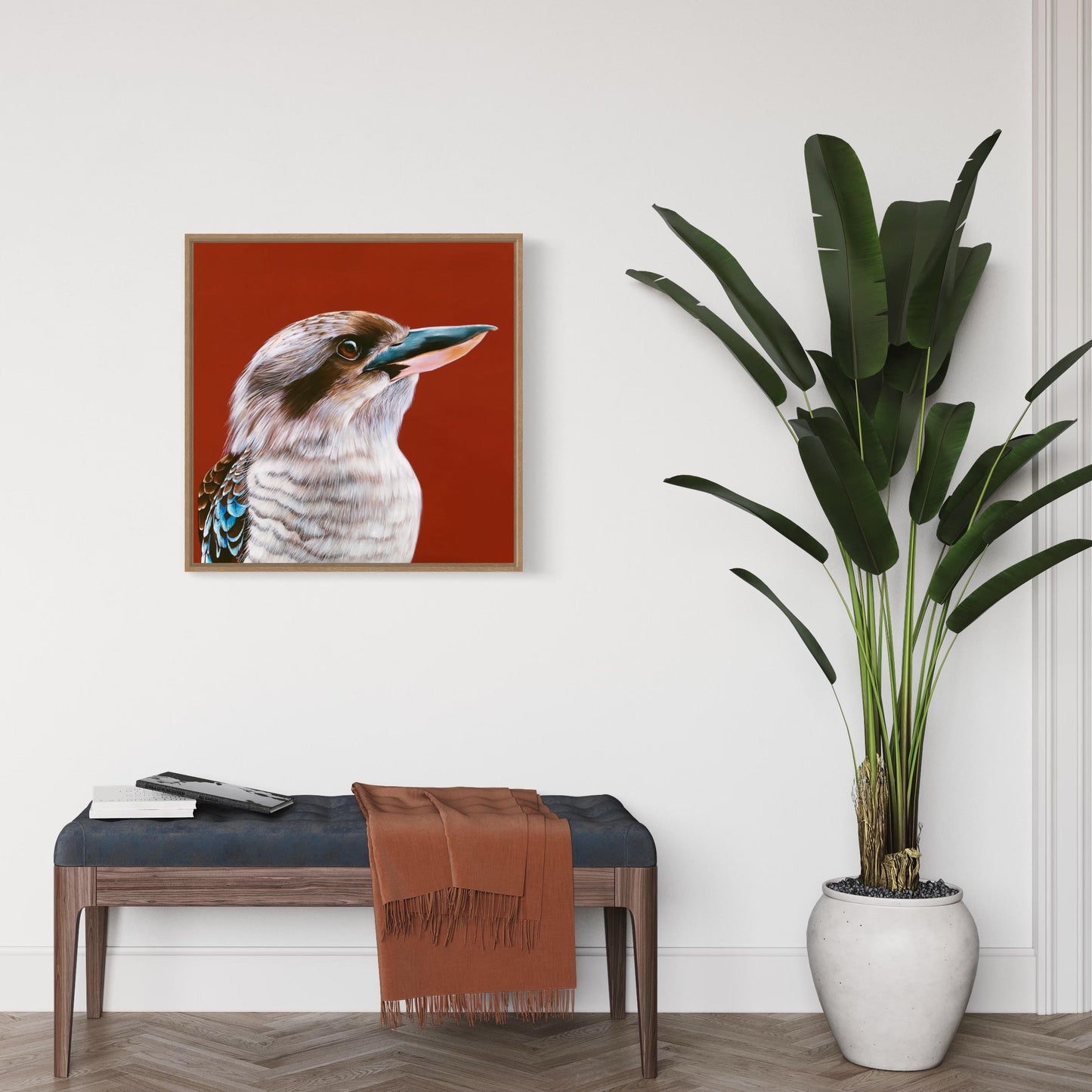 Original Hand Painted Kookaburra Bird Wall Art