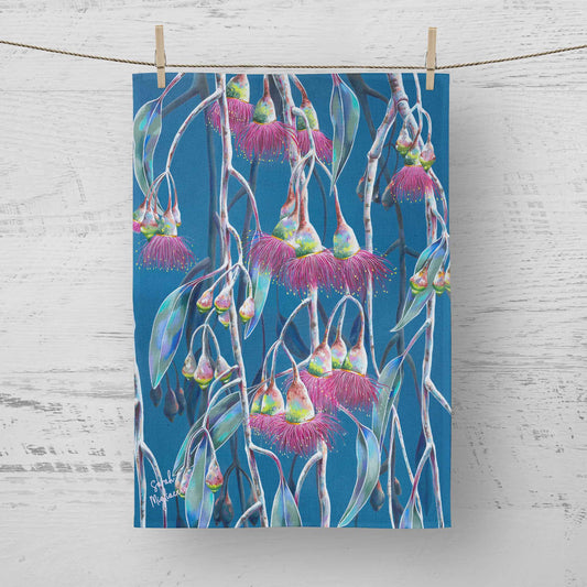 'Winter Blooms' - Tea Towel