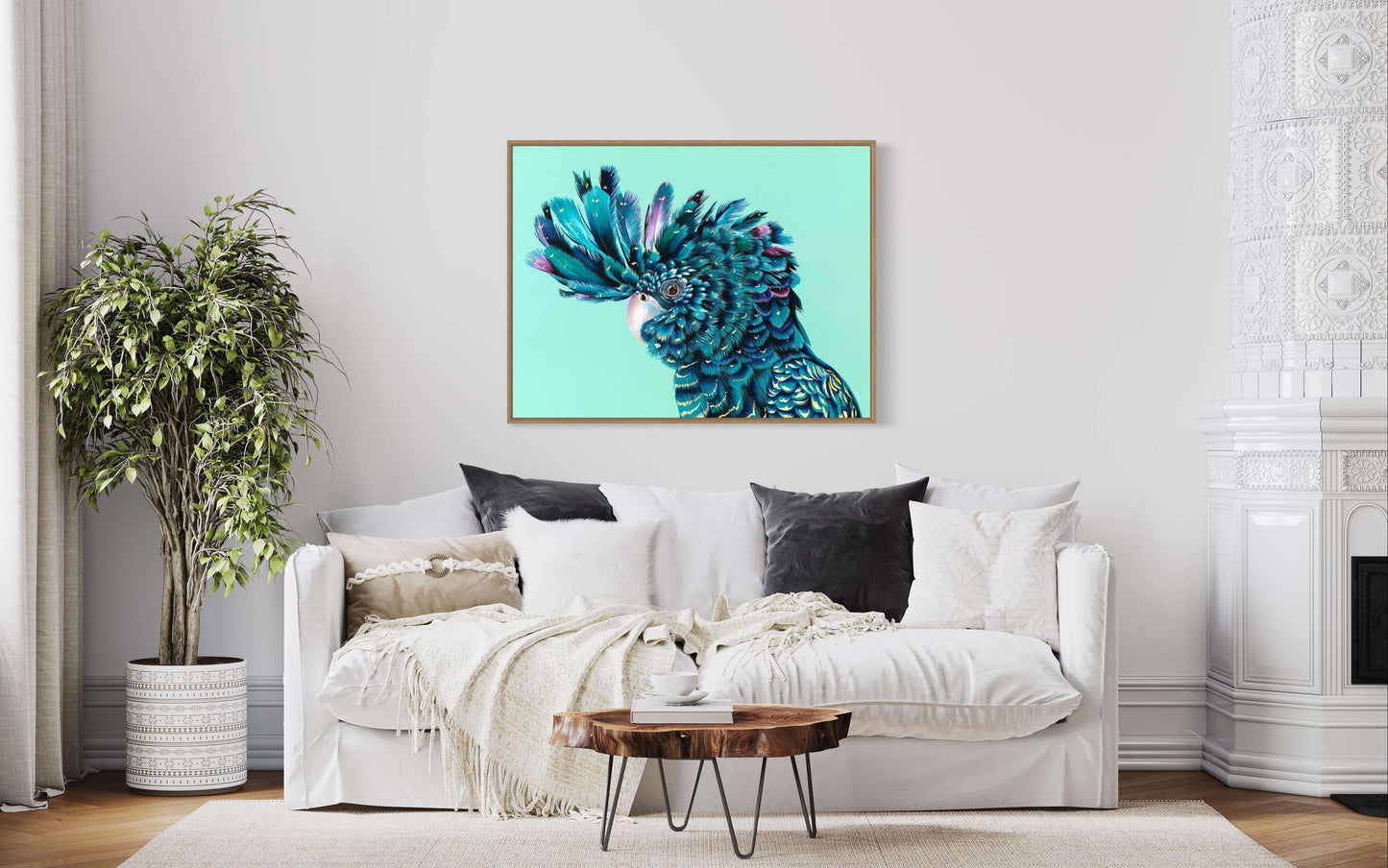 Framed Canvas Native Australian Art By Sarahj