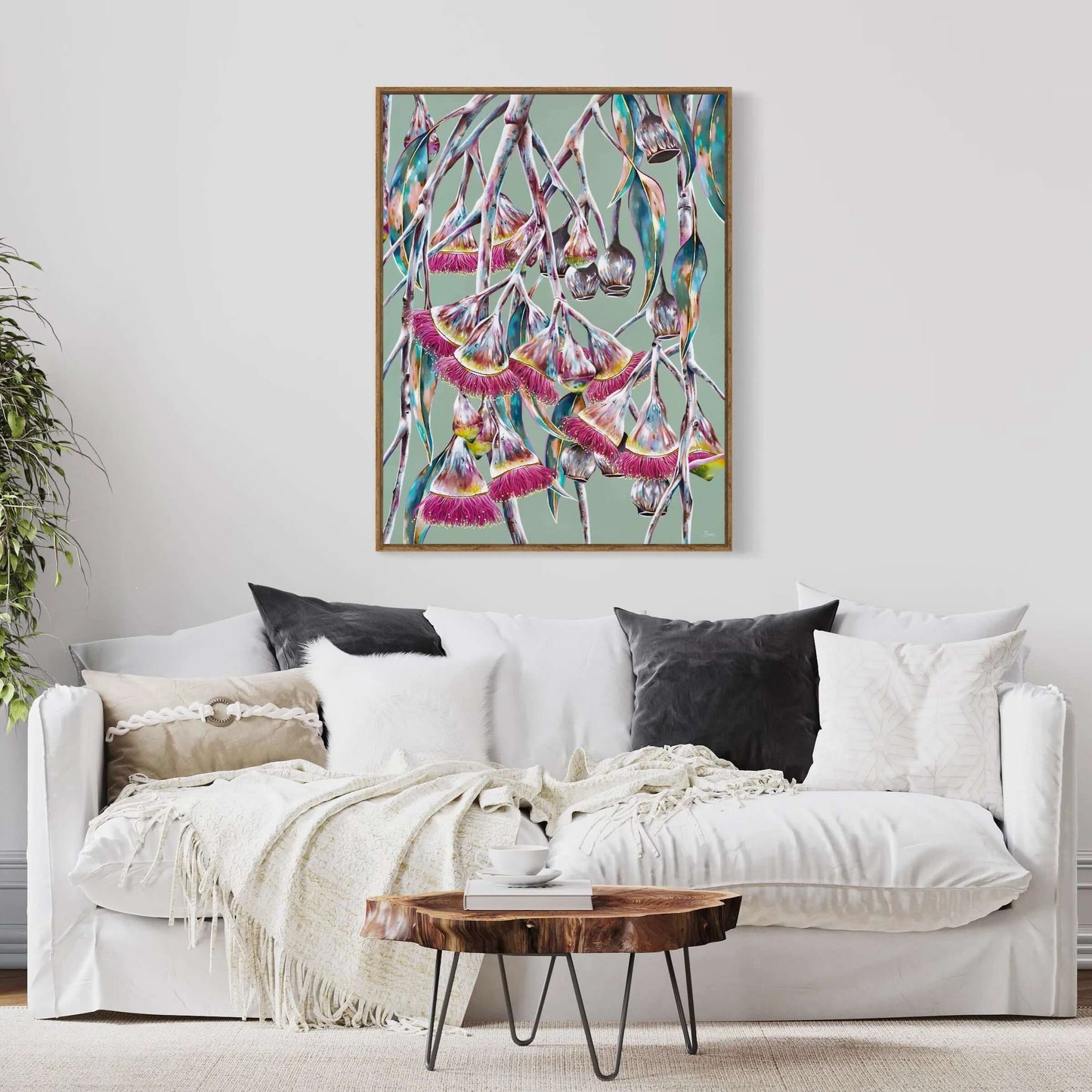 Framed Pink Princess Fine Art Canvas