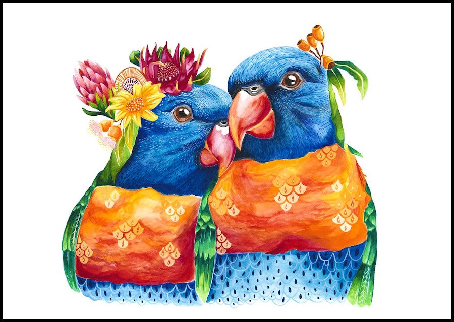 rainbow lorikeets
