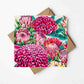 Crimson View Greeting Card (Square)
