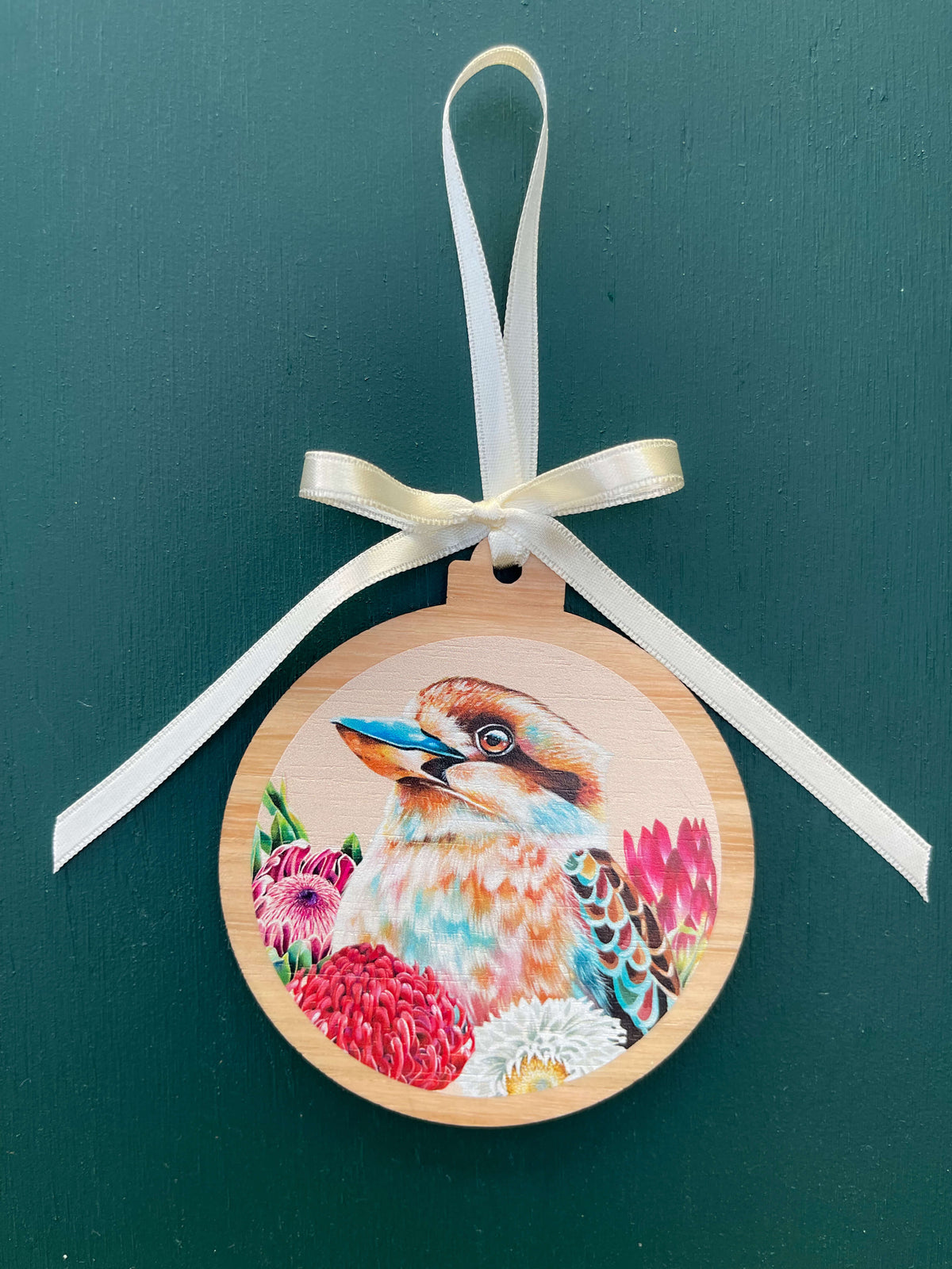 Waratah Kookaburra Hanging Ornament