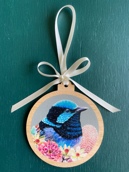 Fairywren Hanging Ornament