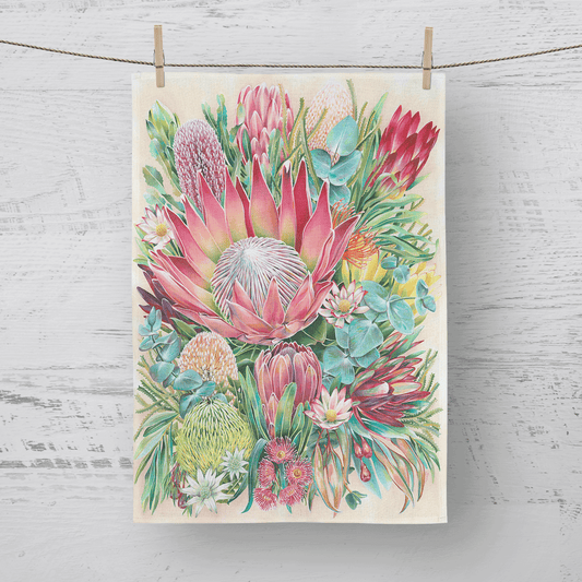 'Into Bloom' - Tea Towel