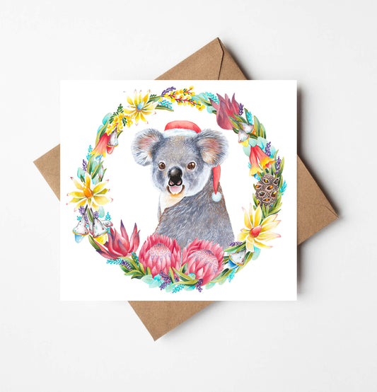 Koala Christmas Card