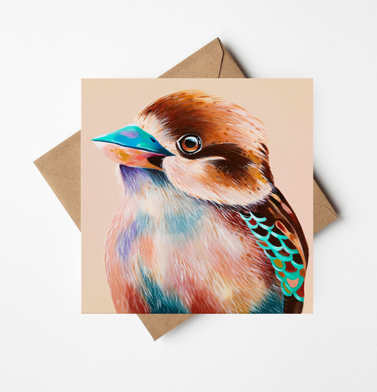 Little Kookaburra Greeting Card (Square)