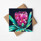 Pink Ice Greeting Card (Square)