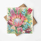 Into Bloom Greeting Card (Square)