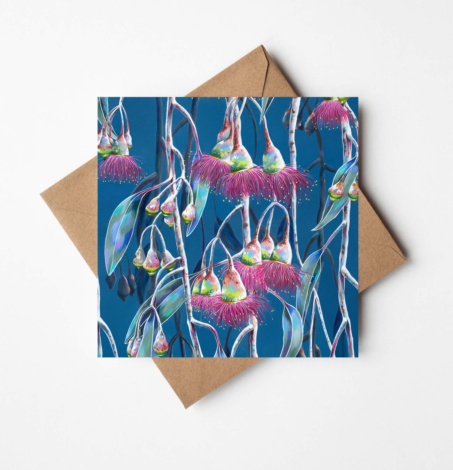 Winter Blooms Greeting Card (Square)