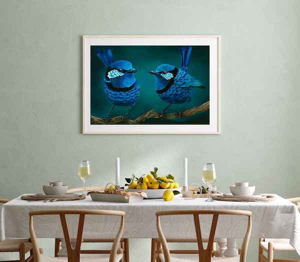 blue wren art