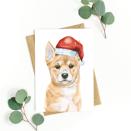 'Fraser' Dingo Christmas Card (Rectangle)