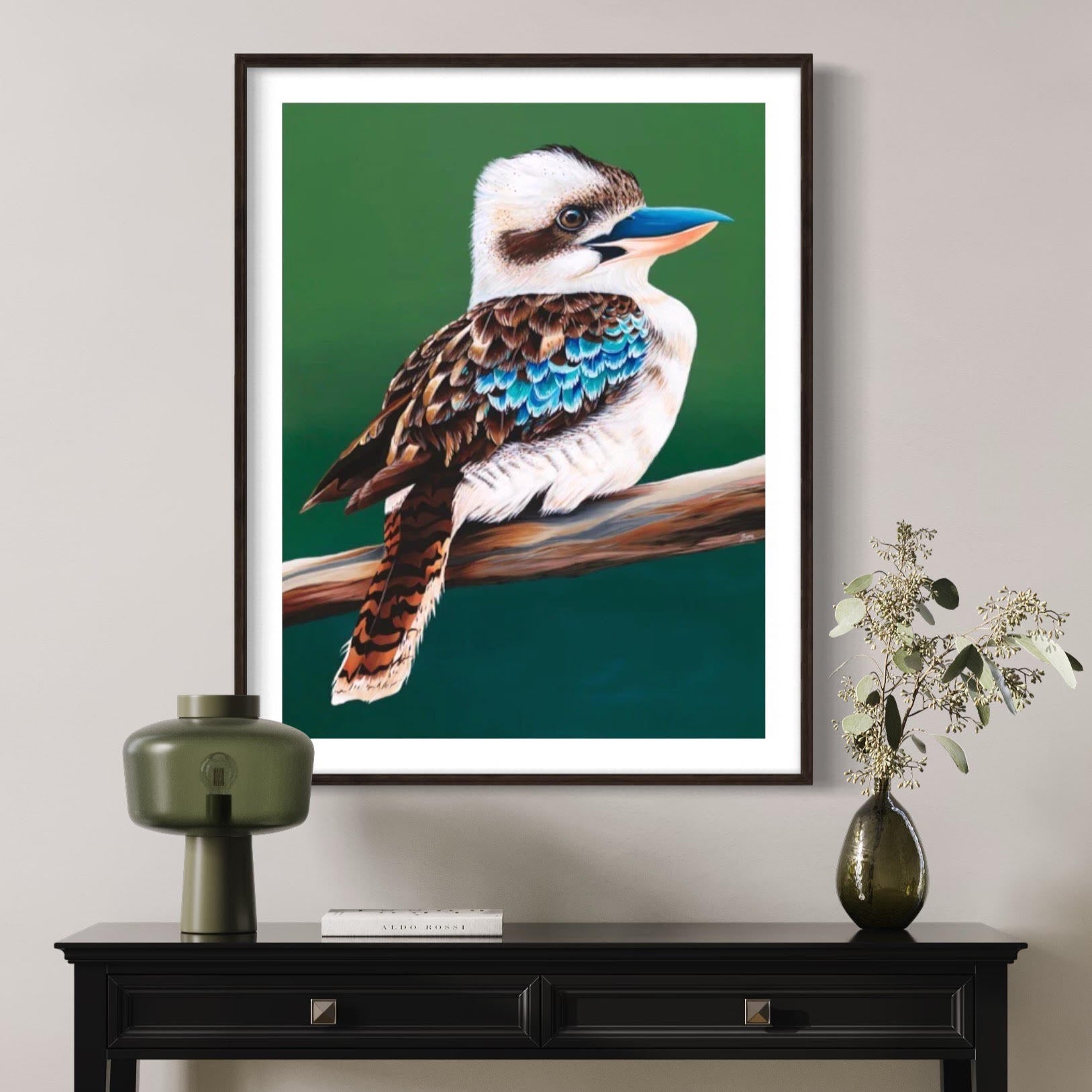 Kookaburra Fine Art Paper Print