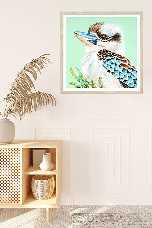 kookaburra art print