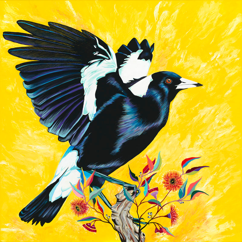 Orignal Fine Art Magpie Bird